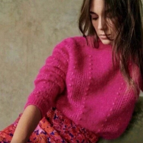 Sezane Sweaters - SEZANE COME JUMPER FUCHSIA